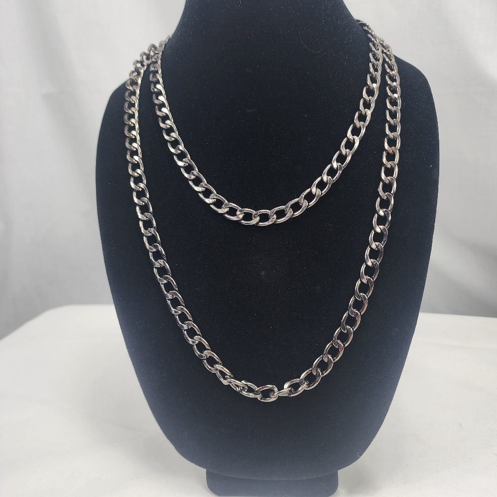 Gun Metal Necklace or Belt 50"